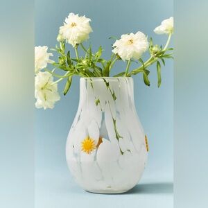 New Anthropologie Icon Confetti Glass Vase Sun